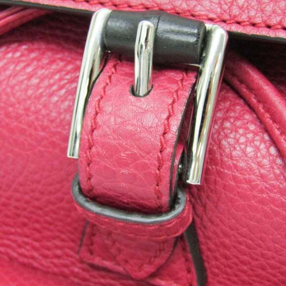 GUCCI Pink Leather Bamboo Backpack main image 6
